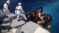 Türk kara sularına geri itilen 32 kaçak göçmen Bodrum'da kurtarıldı