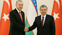 Cumhurbaşkanı Erdoğan Özbekistan Cumhurbaşkanı Mirziyoyev ile görüştü