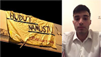 'Hudut namustur' pankartı açan gençten açıklama: Buğra Kavuncu astırdı para vadettiler