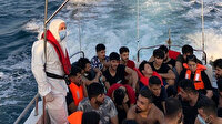 Çanakkale'de yelkenli teknedeki 59 düzensiz göçmen kurtarıldı