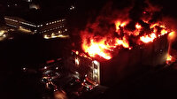 Arnavutköy'de tekstil fabrikasında büyük yangın