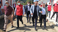 Gençlik ve Spor Bakanı Kasapoğlu sel felaketinin yaşandığı Ayancık'ı ziyaret etti