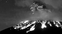 Popocatepetl Yanardağı'nda şiddetli patlama anı