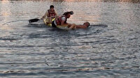 Antalya'da Titreyengöl'e giren Rus turist güçlükle çıkarıldı