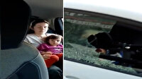 "İmamoğlu'nun özel kalemiyim" diyerek hamile kadın ve küçük çocuğun bulunduğu araca taşla saldırdı