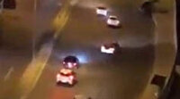 Pendik'te drift yapan magandalar kamerada