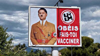 Macron Hitler'e benzetilmişti: Afişi asan pano sahibine 10 bin euro ceza