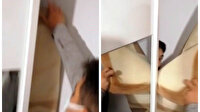 Uyuşturucu şüphelisi halıların arkasında saklanırken yakalandı