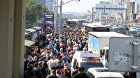 Şirinevler'deki toplu taşıma yoğunluğu yollara taştı
