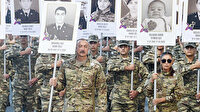Azerbaycan'da 2. Karabağ Savaşı şehitlerinin anısına yürüyüş düzenlendi