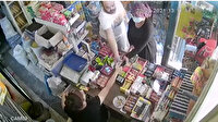 Adana'da market sahibinin tırnakçılık şüphelisini yakaladığı an kamerada