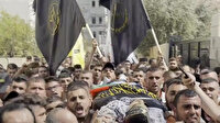 İşgalci İsrail askerlerince şehit edilen 22 yaşındaki Filistinli genç son yolculuğuna uğurlandı