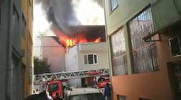 Bursa'da tekstil atölyesinde yangın