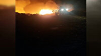 Ankara'da çöplükte patlama sonrası yangın çıktı