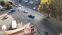 Güngören'de yolu kapatıp drift atan maganda kamerada