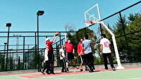 Cumhurbaşkanı Erdoğan'dan basketbol resitali
