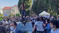 Boğaziçi Üniversitesi'nde rektörün makam aracının üzerine çıkan 10 kişi gözaltına alındı