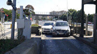 İzmit'te aynı anda gişeye girmeye çalışınca çarpıştılar
