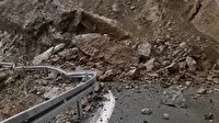 Artvin-Erzurum kara yolu heyelan nedeniyle ulaşıma kapandı