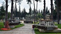 Antalya'nın Kepez ilçesindeki minyatür eserlerin temizliği oldukça ilgi topluyor