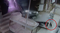 Ankara'da kontrolden çıkan araç dükkana girdi: Kedi ezilmekten son anda kurtuldu