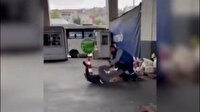 Kargosunun geç geldiğini iddia eden kişi kargocuya sopayla saldırdı