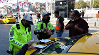 Taksim’de 2 taksi trafikten men edildi