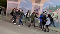 Sultangazi'de okul çıkışı öğrenciler birbirine girdi