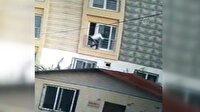 Mersin'de ev sahibiyle karşılaşan hırsız camdan aşağı atladı