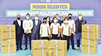 Pendik’ten okullara malzeme desteği