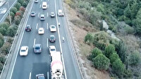 İzmir'de trafik kurallarına uymayanlar drone ile yakalandı