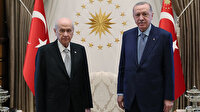 Cumhurbaşkanı Erdoğan ile MHP Genel Başkanı Bahçeli Külliye'de görüştü