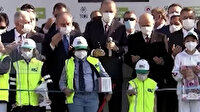Ankara'da kurdele kesiminde Cumhurbaşkanı Erdoğan ile minik çocuğun gülümseten anları
