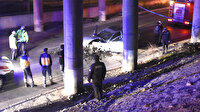 Eskişehir'de feci kaza: Otomobil köprüden alt yola düştü, sürücüsü otomobilden fırlayarak hayatını kaybetti