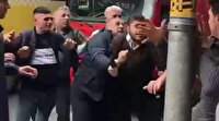 Kamyonet sürücüsü ile İETT şoförünün tekme tokat yol verme kavgası