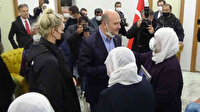 İçişleri Bakanı Soylu, Muş'ta çocukları için HDP önünde eylem yapan ailelerle görüştü: Bunu ancak ana yüreği yapar