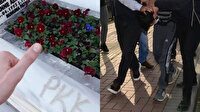 İnsanlıktan nasibini almamış alçak! Şehit mezarına PKK yazmıştı: Terör örgütü sempatizanı tutuklandı