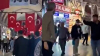 Kapalıçarşı'da '09.05' gerilimi: Yürümeye devam eden kişiyi darp ettiler