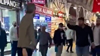 Kapalıçarşı'da '09.05' gerilimi: Yürümeye devam eden kişiyi darp ettiler