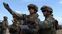 Kazakistan ve Türkiye'nin ortak askeri tatbikatından görüntüler