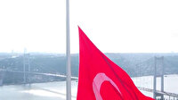 Türkiye'nin en uzun bayrak direklerine Türk Bayrağı çekildi