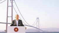 Cumhurbaşkanı Erdoğan Çanakkale Köprüsü son tabliye montaj töreninde konuştu: Üç kıta buradan geçecek