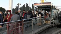 İstanbul'da tramvay hattındaki çalışma vatandaşı çileden çıkardı