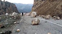 Erzurum'daki deprem sonrası korkutan heyelan