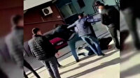 Mesajla bir kadını taciz ettiği iden şahsa meydan dayağı