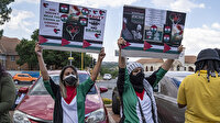 Güney Afrikalılar İsrail'deki güzellik yarışmasını protesto etti: Filistin'e Özgürlük!