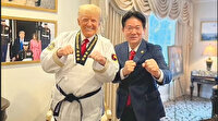Tekvandocu Trump: ABD eski Başkanı Donald Trump kara kuşakla poz verdi