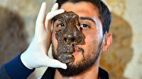 Karabük'te 1800 yıllık bulgu: Roma askerine ait demir maske