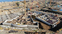 Deniz dolgusuna inşa edilecek Trabzon Şehir Hastanesi için fore kazık çalışmaları sürüyor