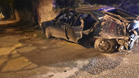 Ehliyetsiz sürücü otomobille duvara çarptı: Beş çocuk yaralandı